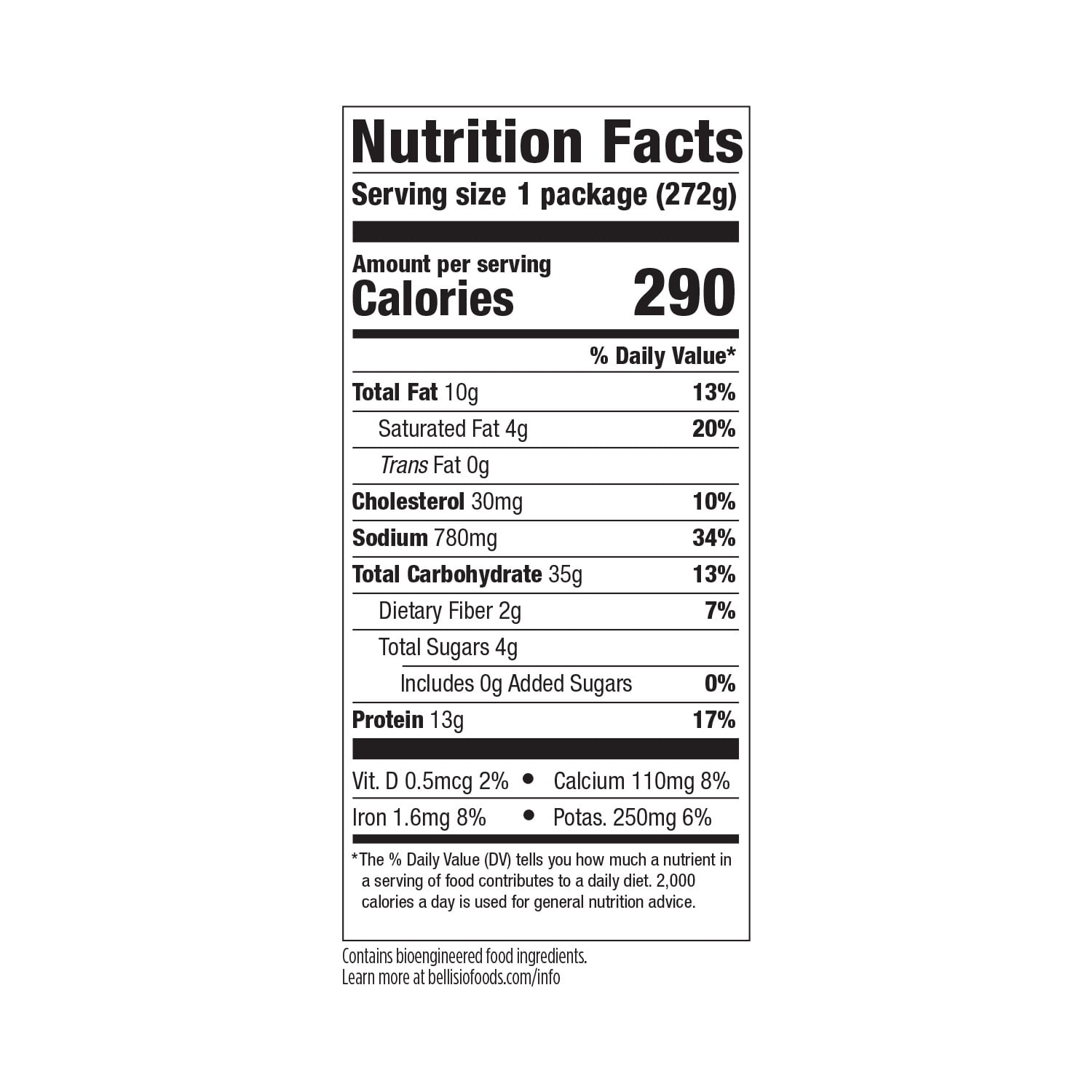 Michelina's Fettuccine Alfredo with Chicken and Broccoli Frozen Meal 9.6 Oz
