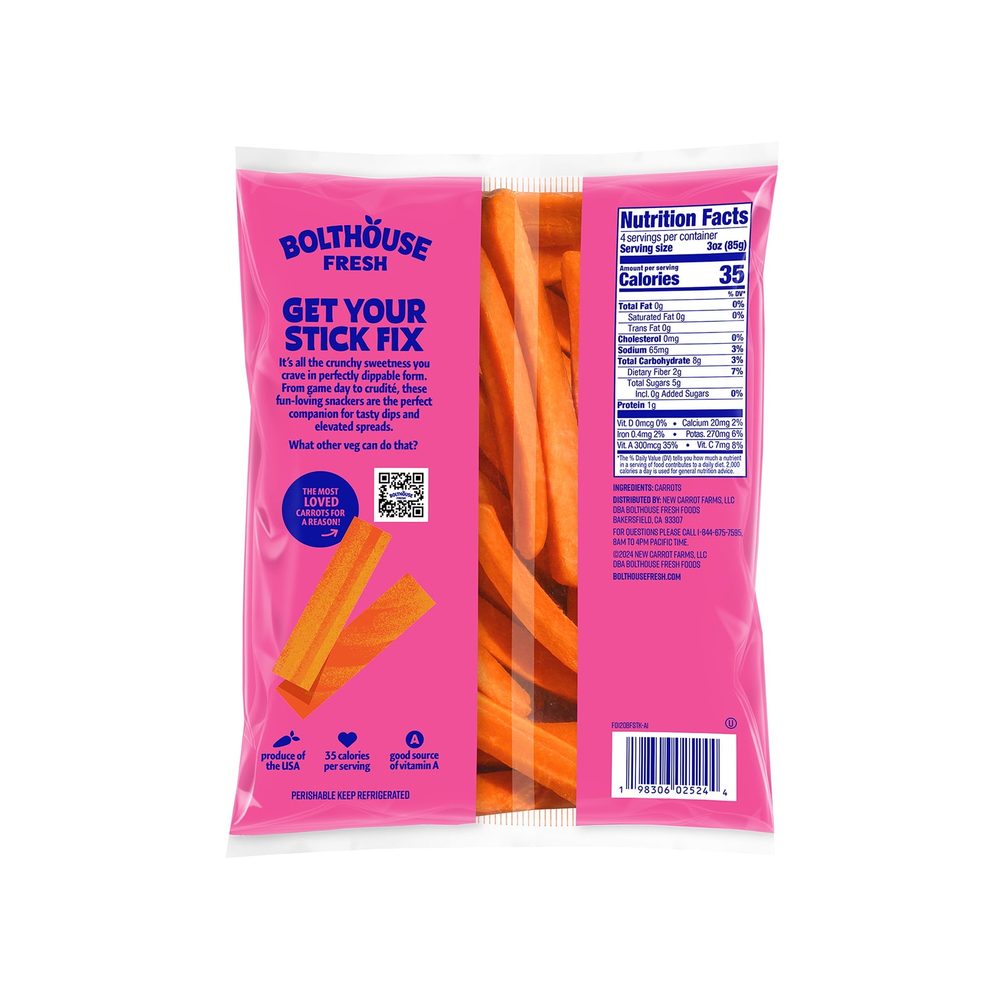 Fresh Bolthouse Carrot Party Sticks 12 Oz Bag