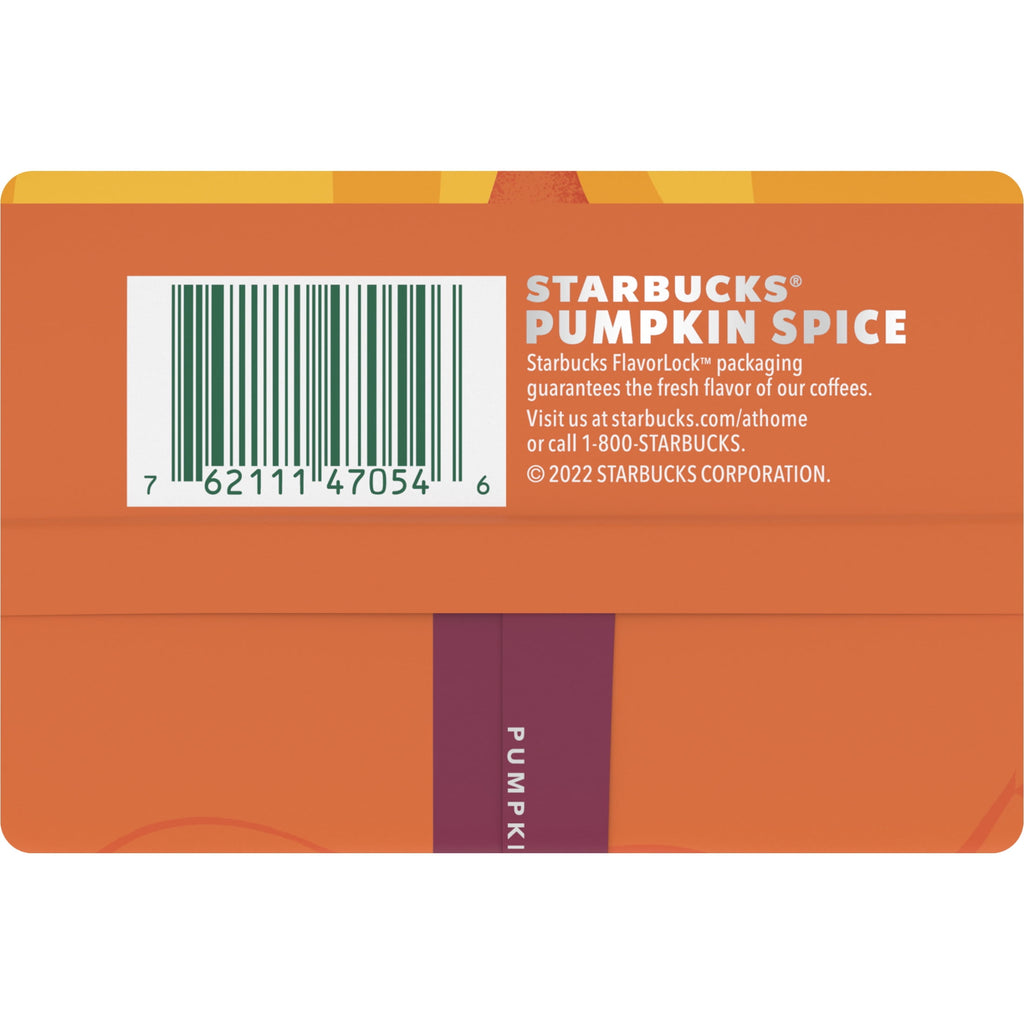 Starbucks at Home Pumpkin Spice Naturally Caffeinated Medium Roast Ground Coffee 17 oz Bag