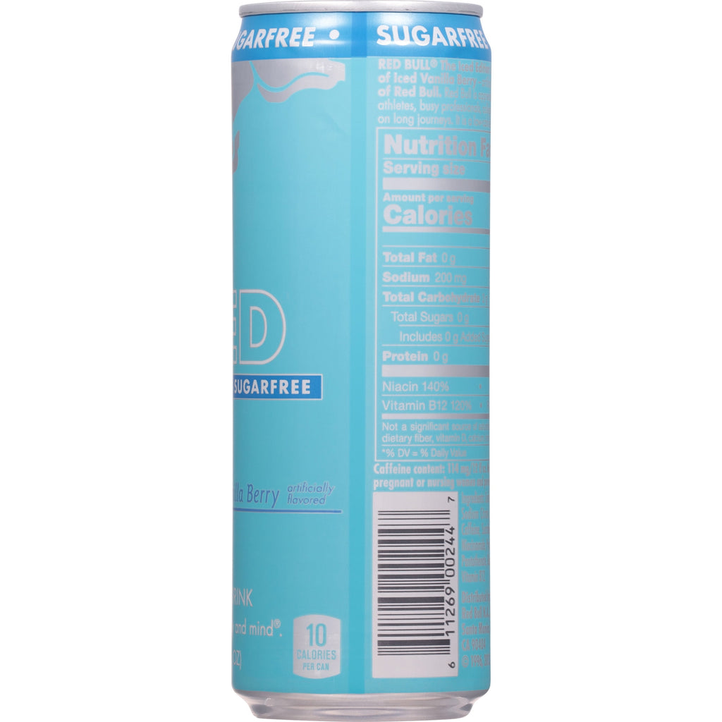Red Bull Iced Edition Sugarfree Energy Drink 12 fl oz Single Can