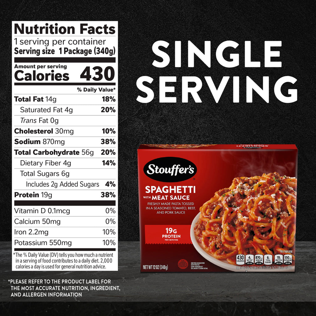 Stouffer's Spaghetti with Meat Sauce Frozen Meal 12 Oz