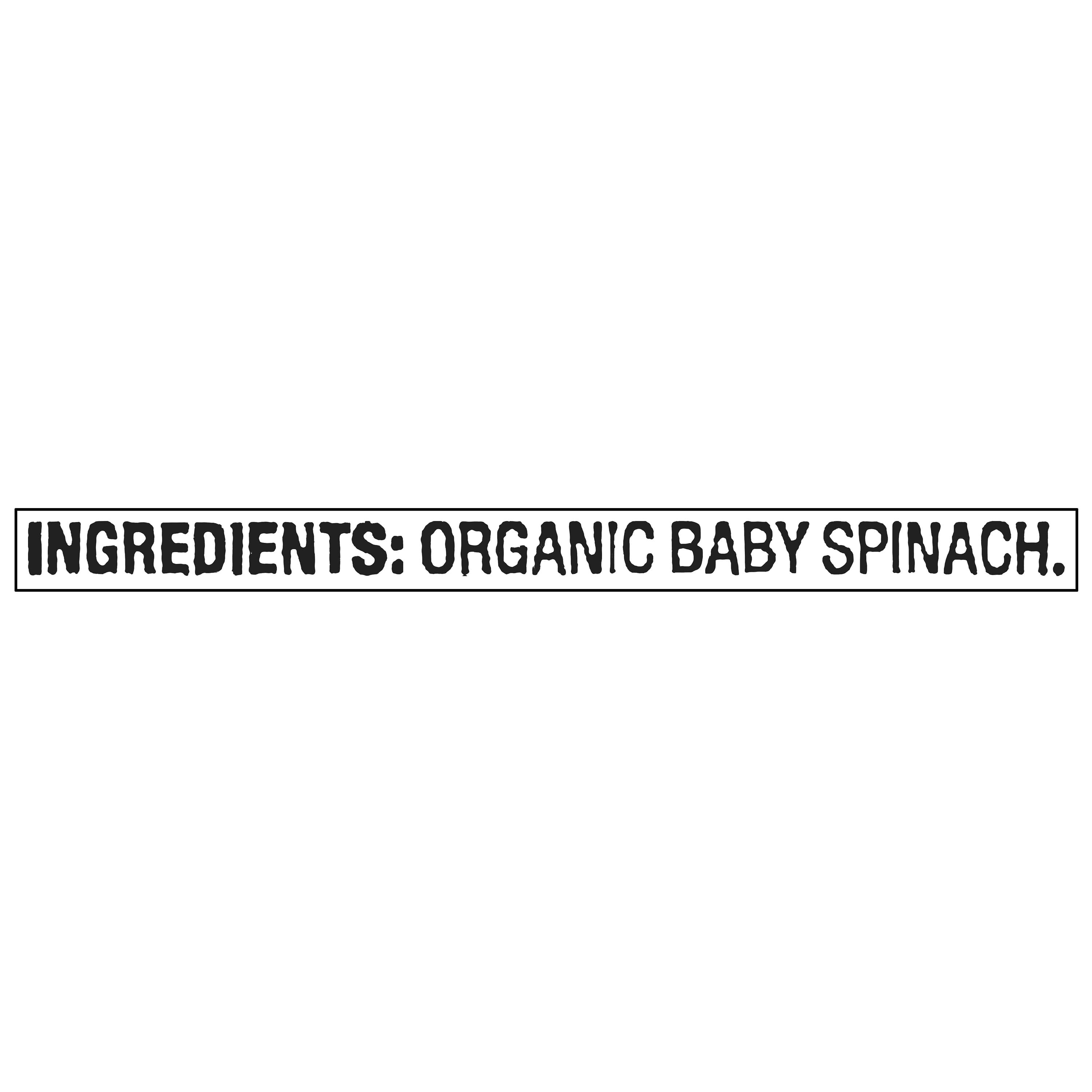Organic Baby Spinach 16 Oz Bag