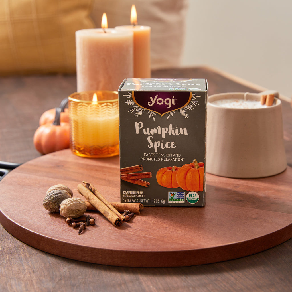 Yogi Pumpkin Spice Organic Herbal Wellness Tea Bags 1.12 oz 16 Count