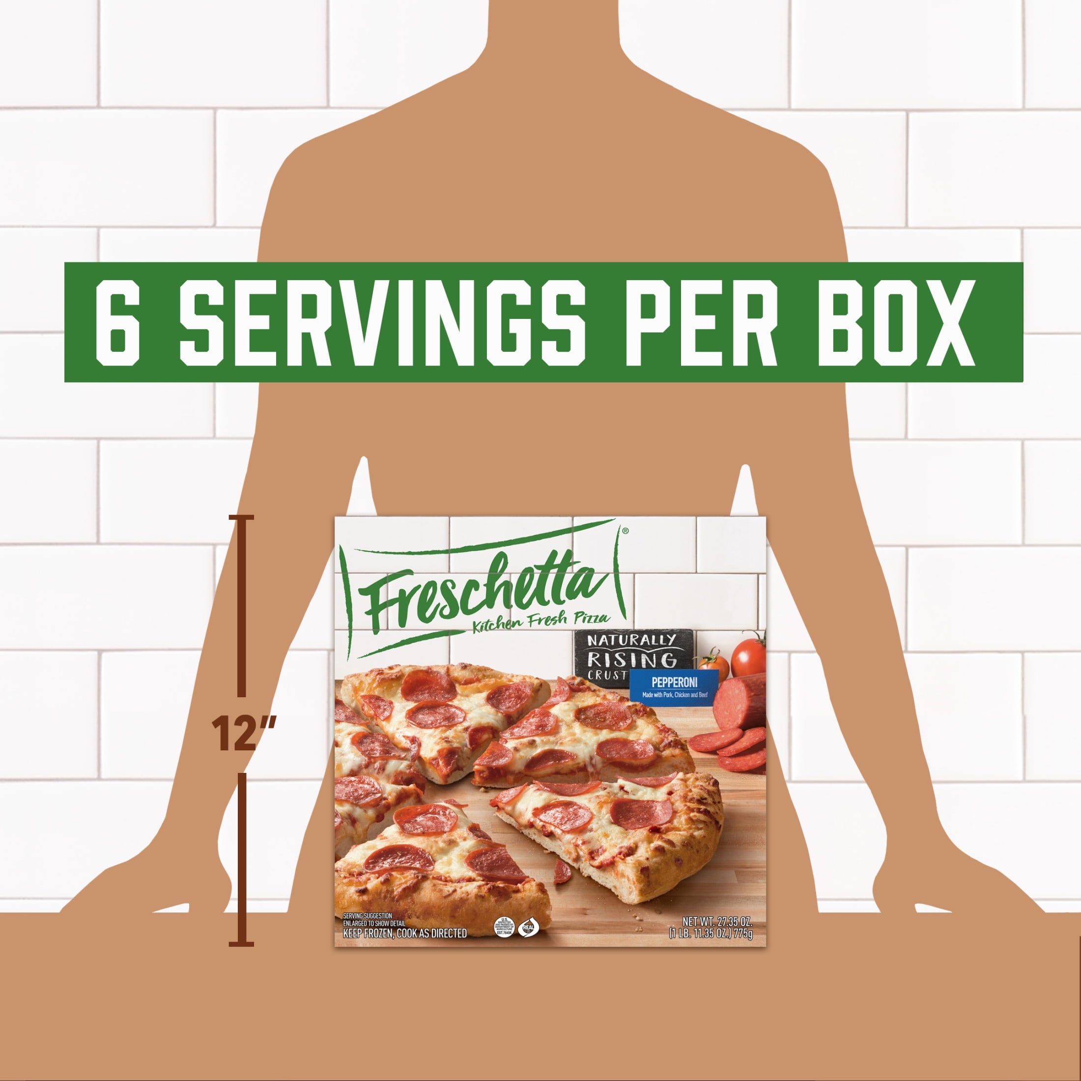 Freschetta Naturally Rising Crust Pepperoni Frozen Pizza 27.34 Oz