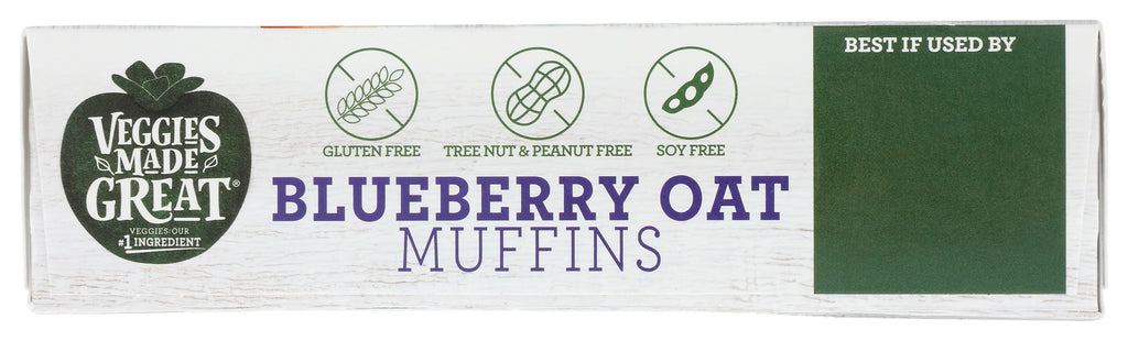 Blueberry Oat Muffins 12 Oz 6 Count Veggies Made Great