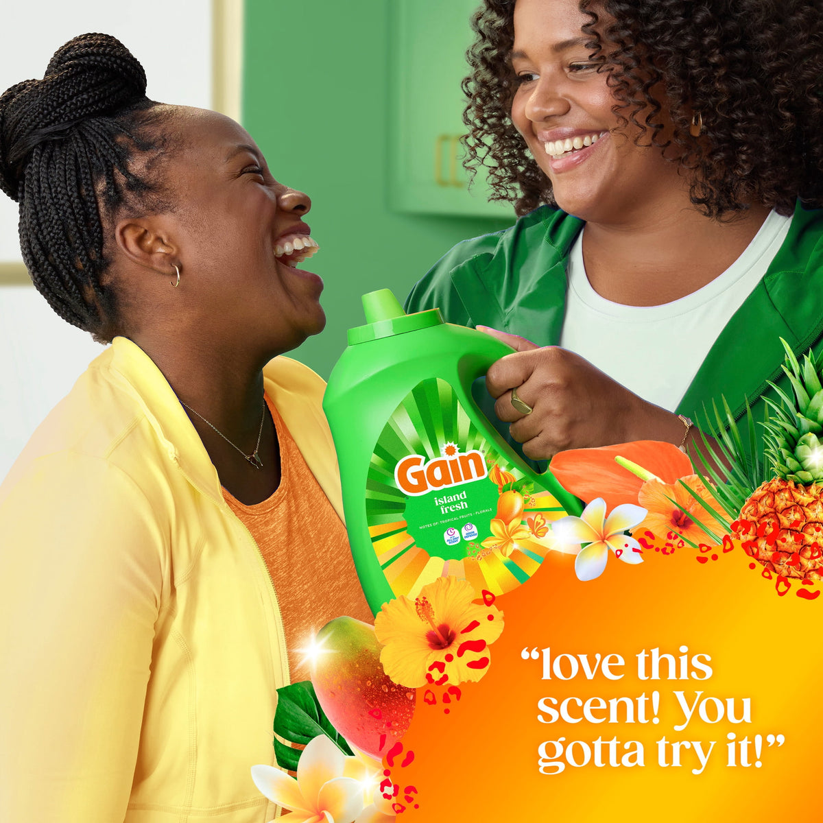 Gain Liquid Laundry Detergent Island Fresh Scent 81 fl oz 61 Loads