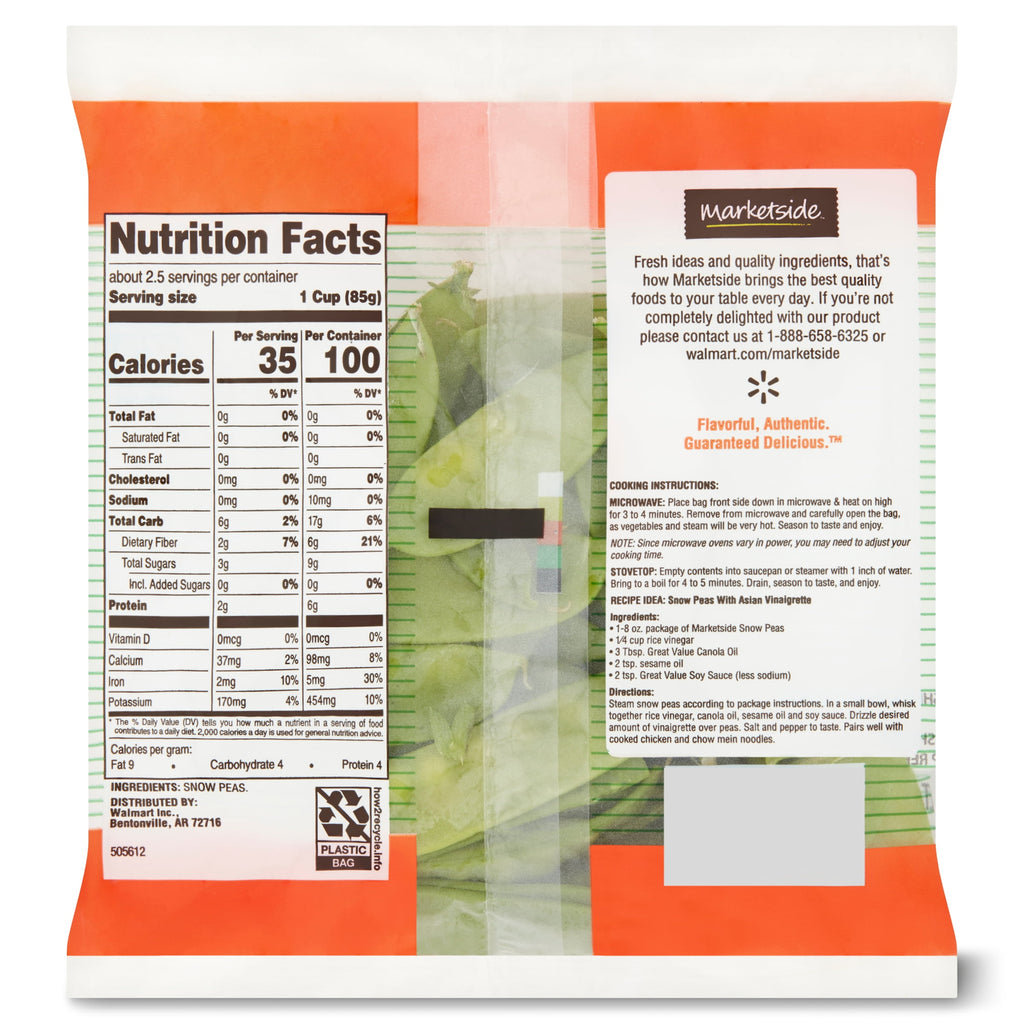 Fresh Snow Peas 8 Oz Bag