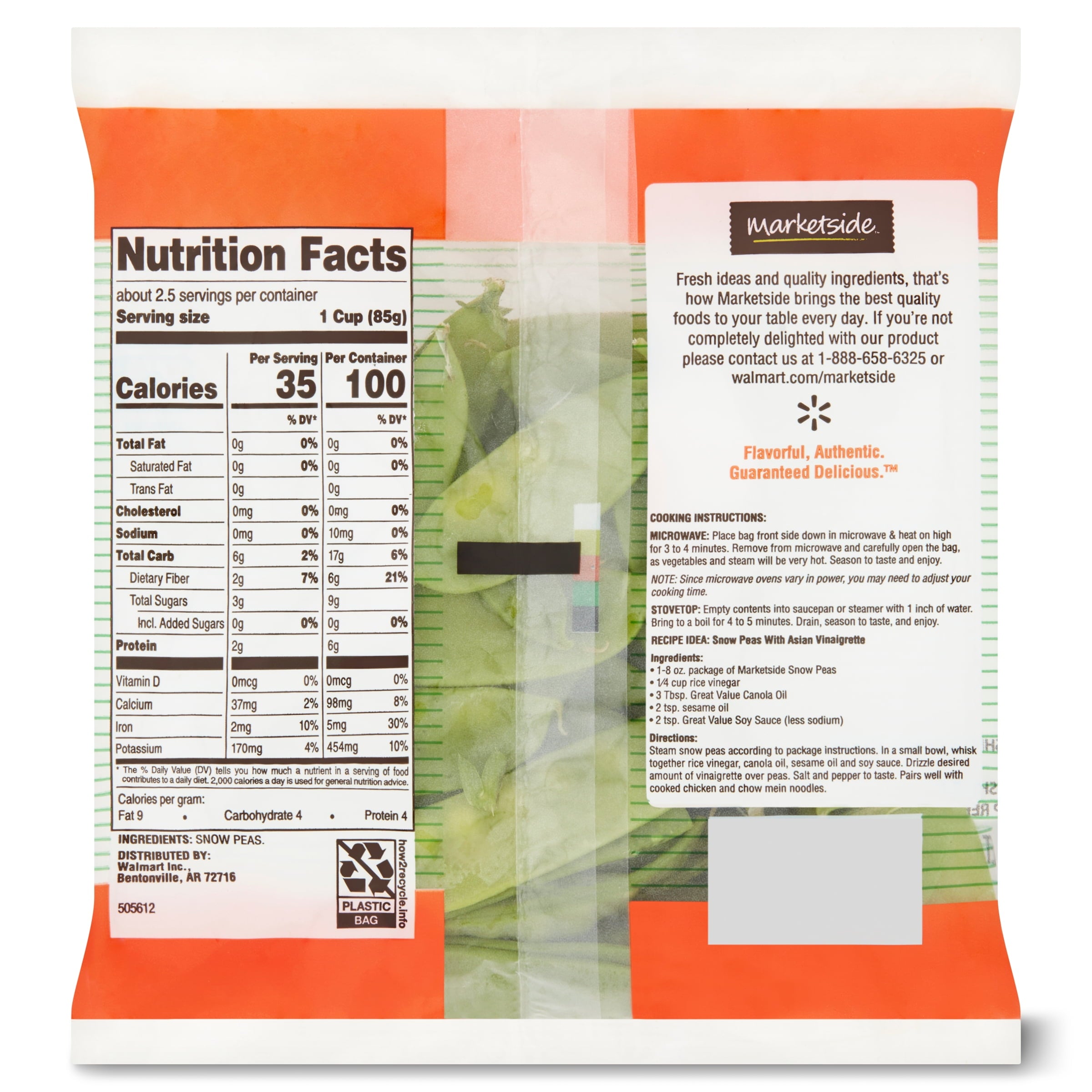 Fresh Snow Peas 8 Oz Bag
