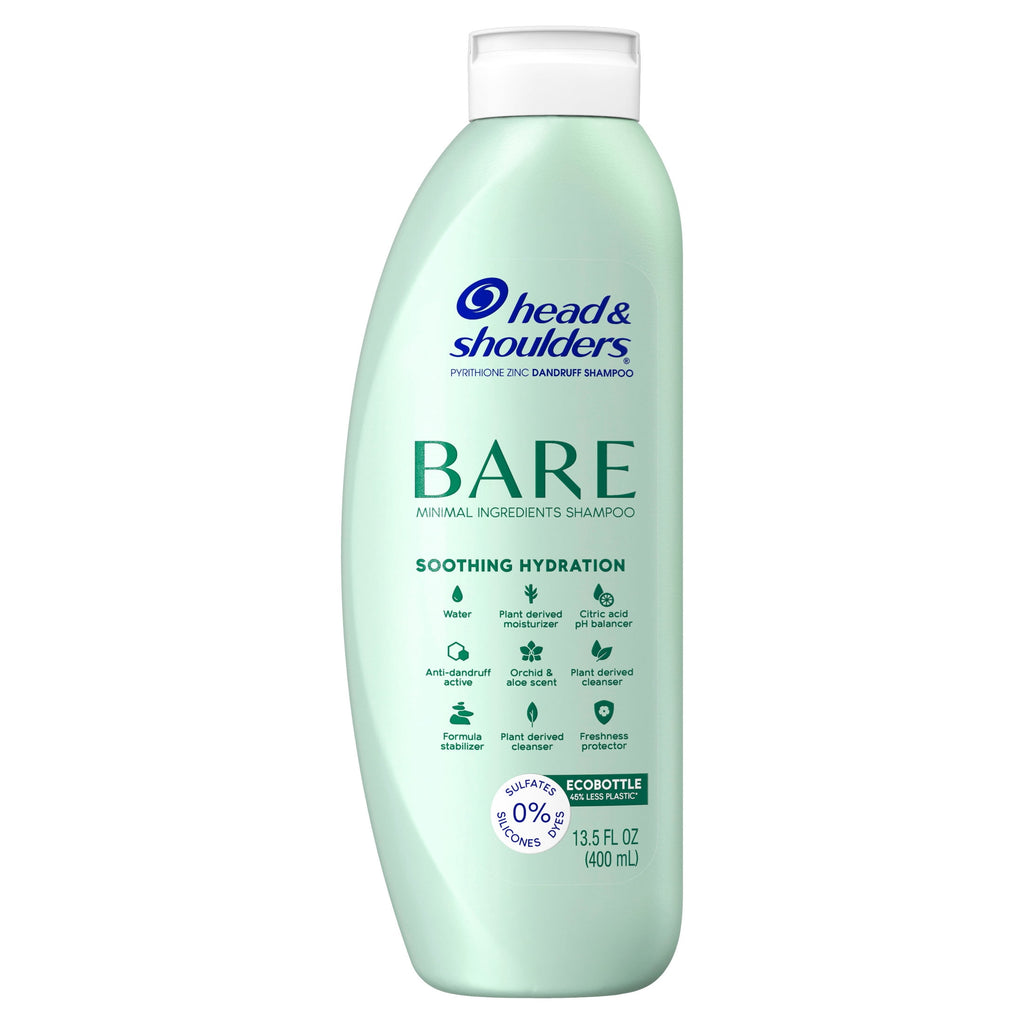 Head & Shoulders BARE Soothing Hydration Dandruff Shampoo Sulfate Free 13.5 fl oz