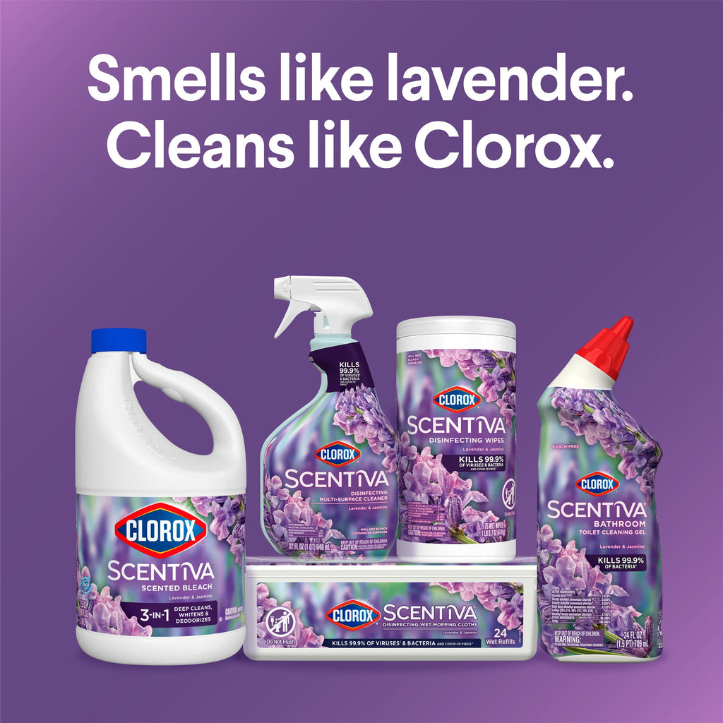 Clorox Scentiva Scented Bleach Lavender & Jasmine 81 fl oz