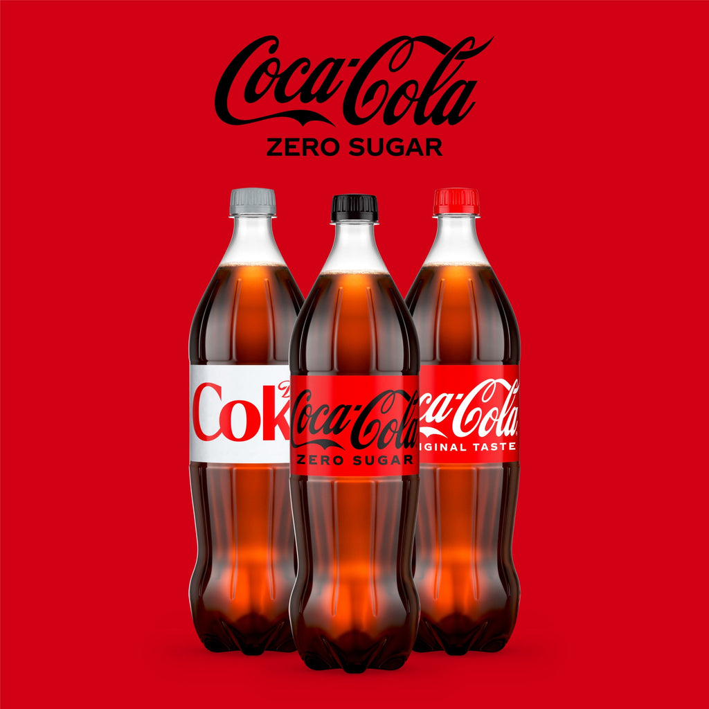 Zero Sugar Soda Pop Bottle 1.25 Liters Coca-Cola