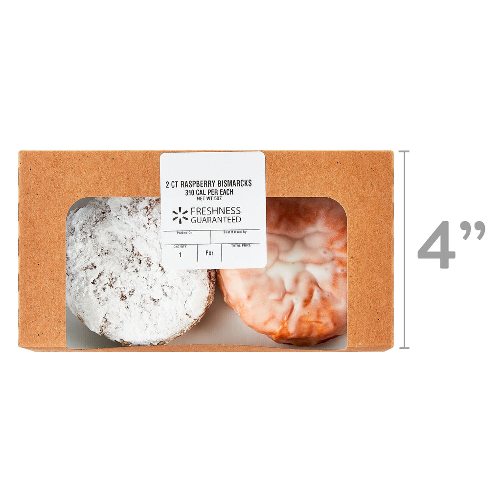 Raspberry Bismark Donuts 5 Oz 2 Count Freshness Guaranteed