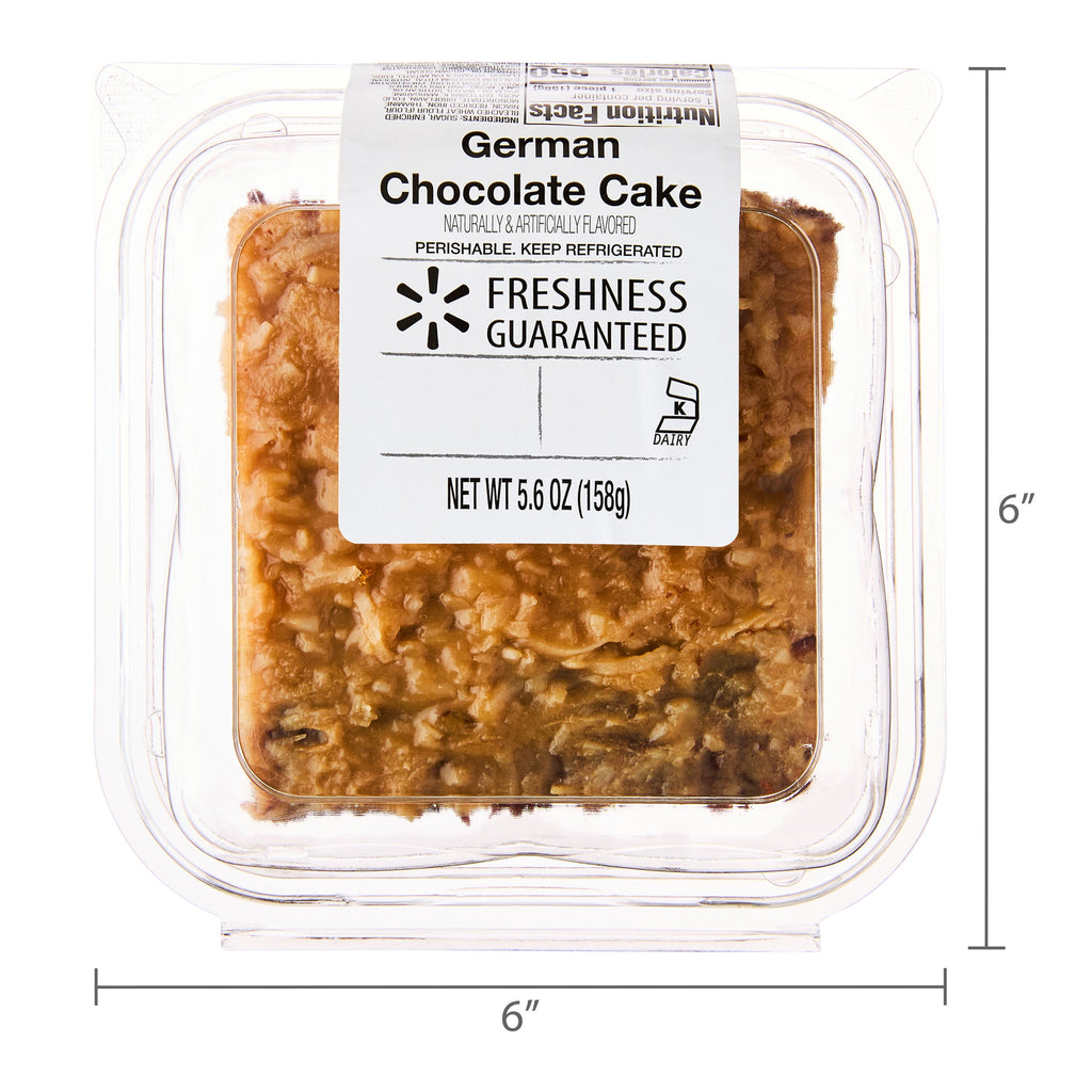 German Chocolate Cake Slice 5.6 Oz Freshness Guaranteed