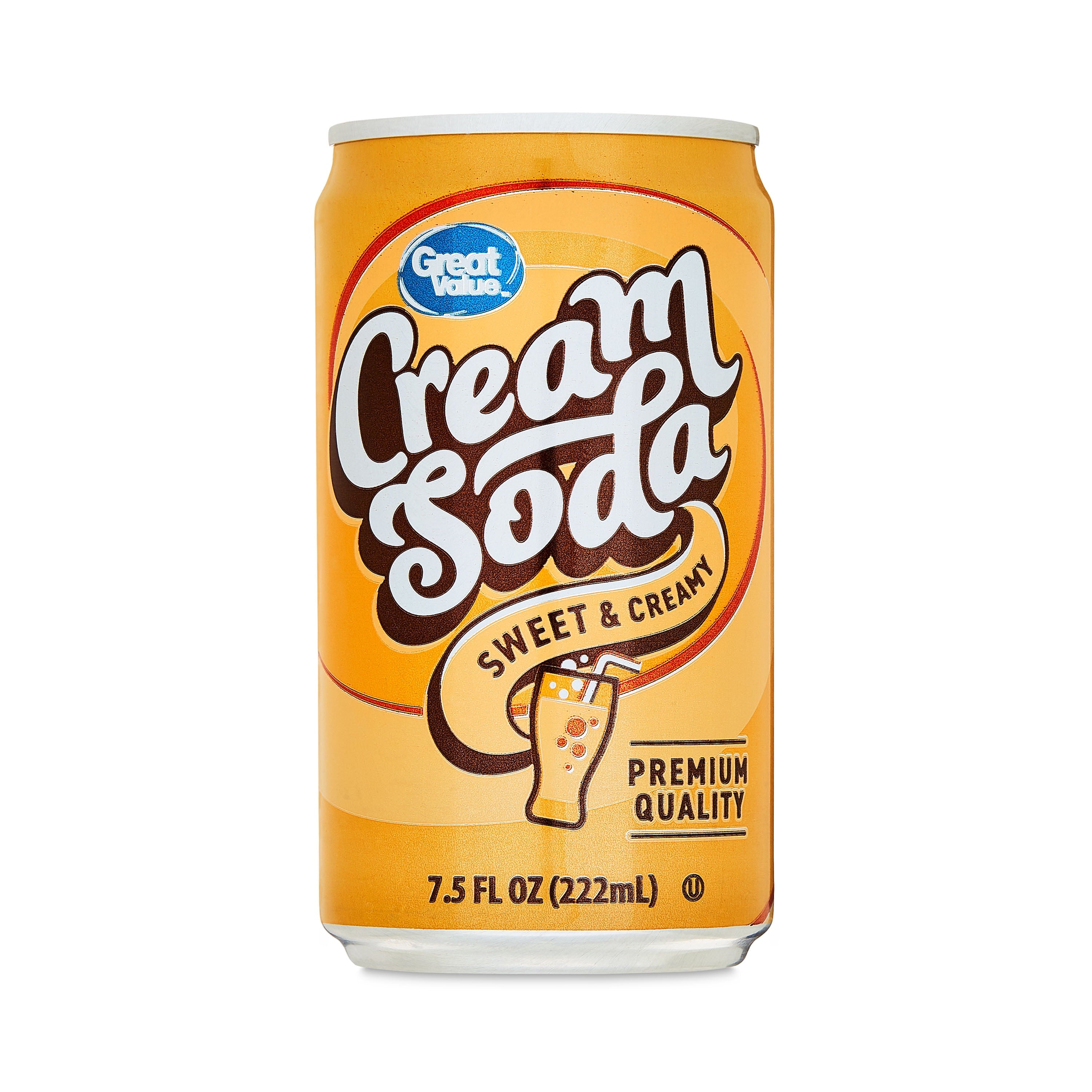 Great Value Cream Soda Pop Cans 7.5 Fl Oz 6 Pack