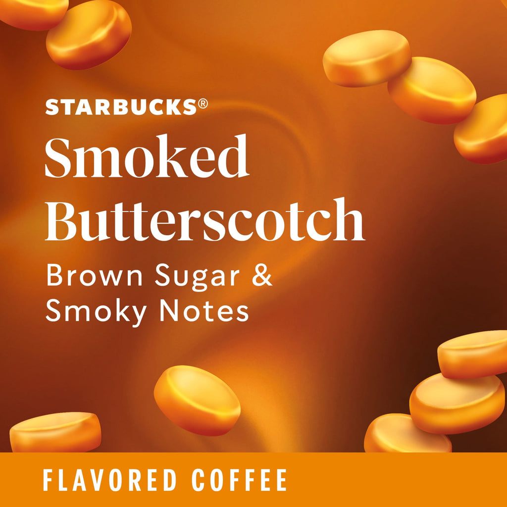 Starbucks Smoked Butterscotch Naturally Caffeinated Medium Roast Ground Coffee 17 oz Bag