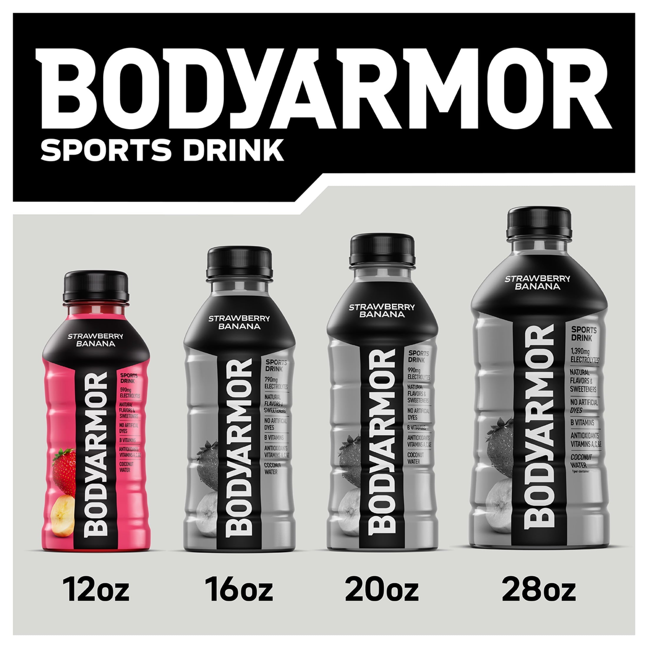 BODYARMOR Fruit Punch Electrolyte Sports Drink 12 fl oz 8 Pack