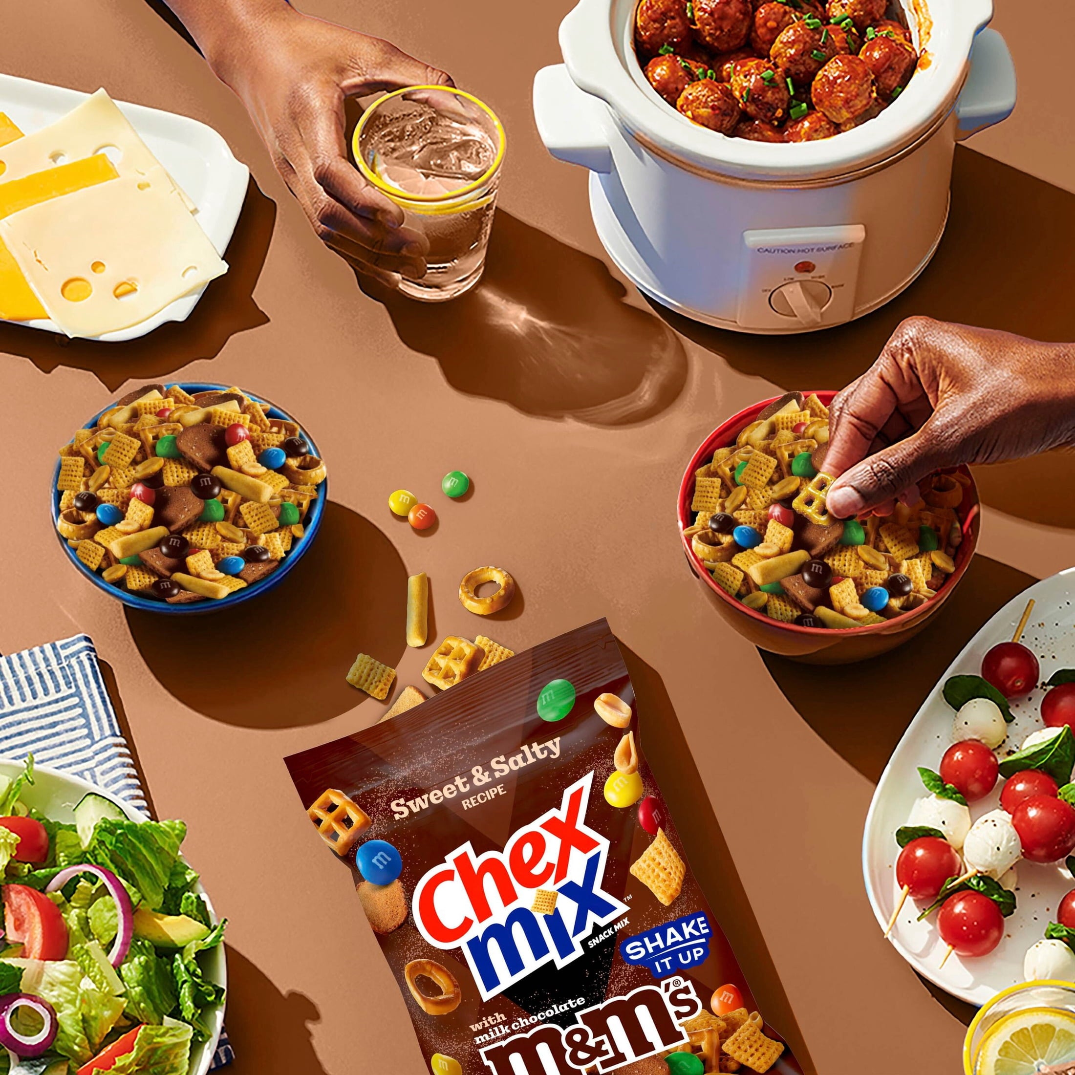 Sweet and Salty Snack Mix with M&Ms 13.5 Oz 1 Count Chex Mix