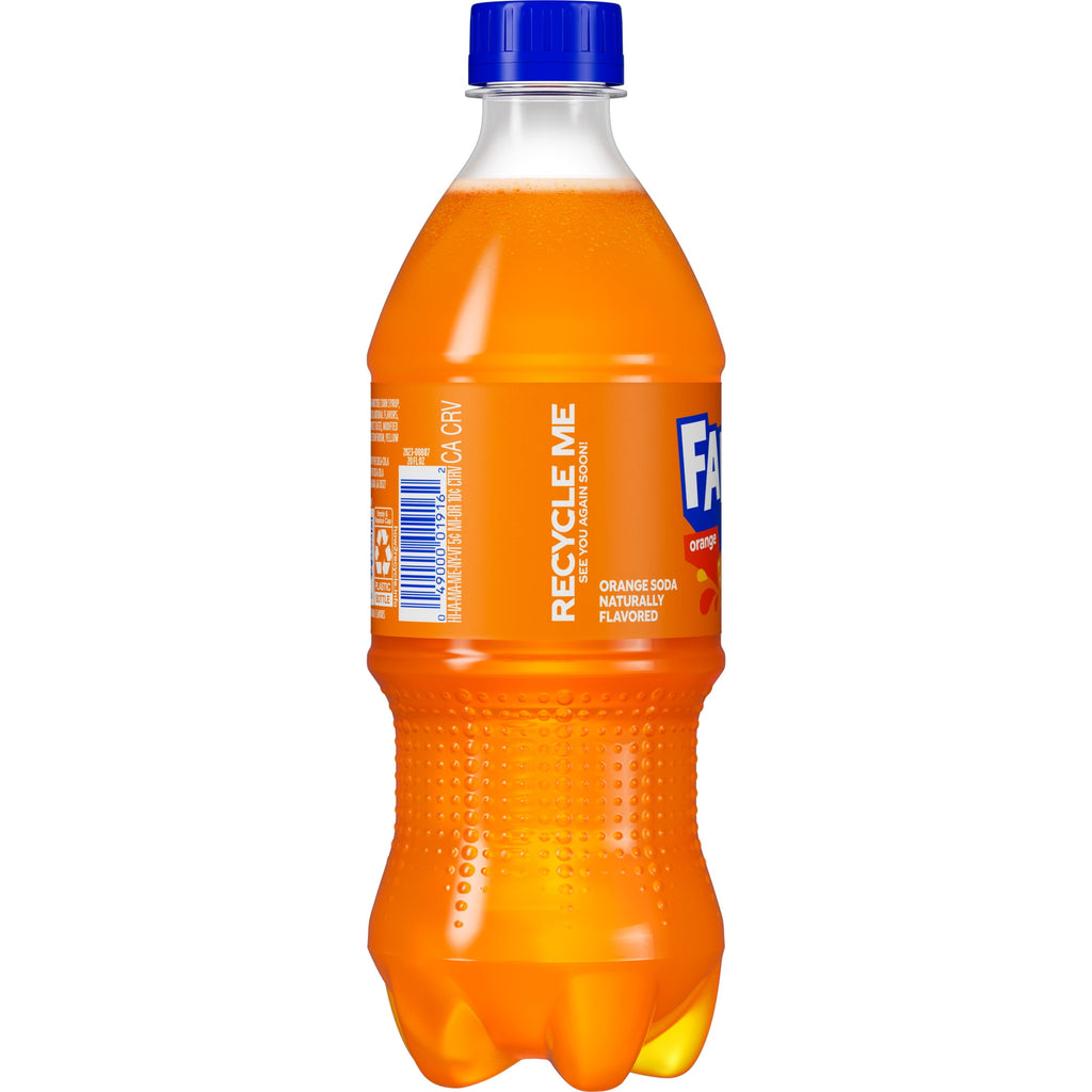 Fanta Orange Soda Pop Bottle 20 Fl Oz