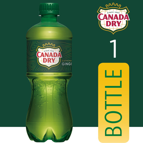 Canada Dry Caffeine Free Ginger Ale Soda Pop Bottle 20 Fl Oz