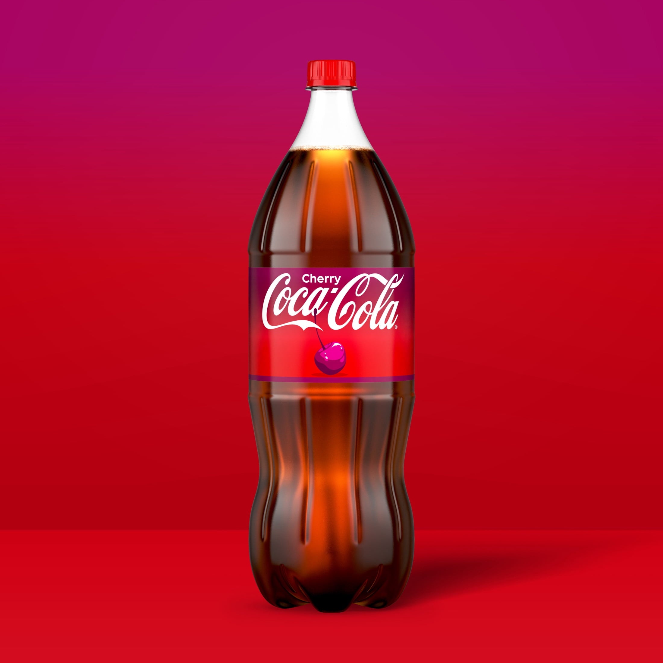 Cherry Soda Pop Bottle 2 Liters Coca-Cola