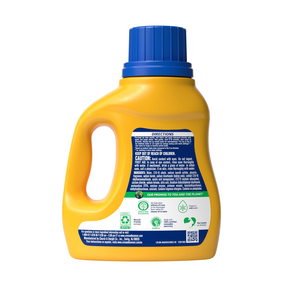 ARM & HAMMER Plus OxiClean Ultra Stain Fighters Liquid Laundry Detergent Fresh Scent 32.5 fl oz