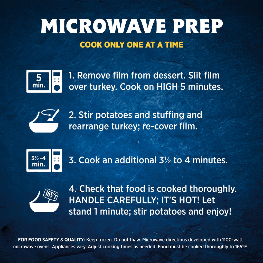Hungry-Man Carved White Meat Roasted Turkey Frozen Meal 16 Oz