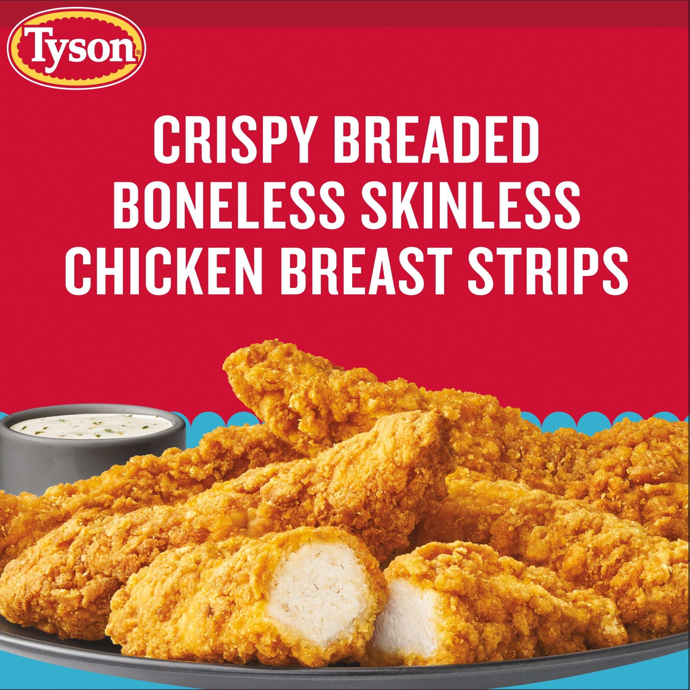 Tyson Crispy Chicken Breast Strips Frozen 25 Oz