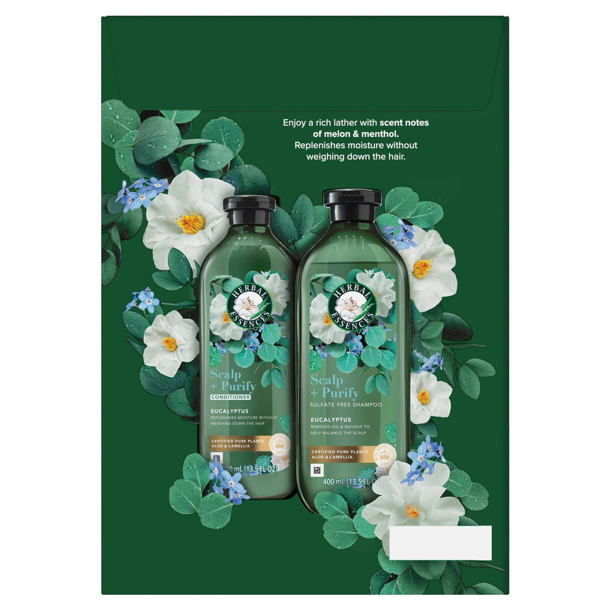 Herbal Essences Scalp + Purify Eucalyptus Shampoo and Conditioner Dual Pack 13.5 fl oz Each