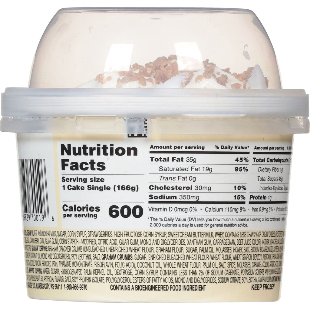 Strawberry Cheesecake Ice Cream Cake Singles 8.5 Fl Oz 1 Count Friendly's