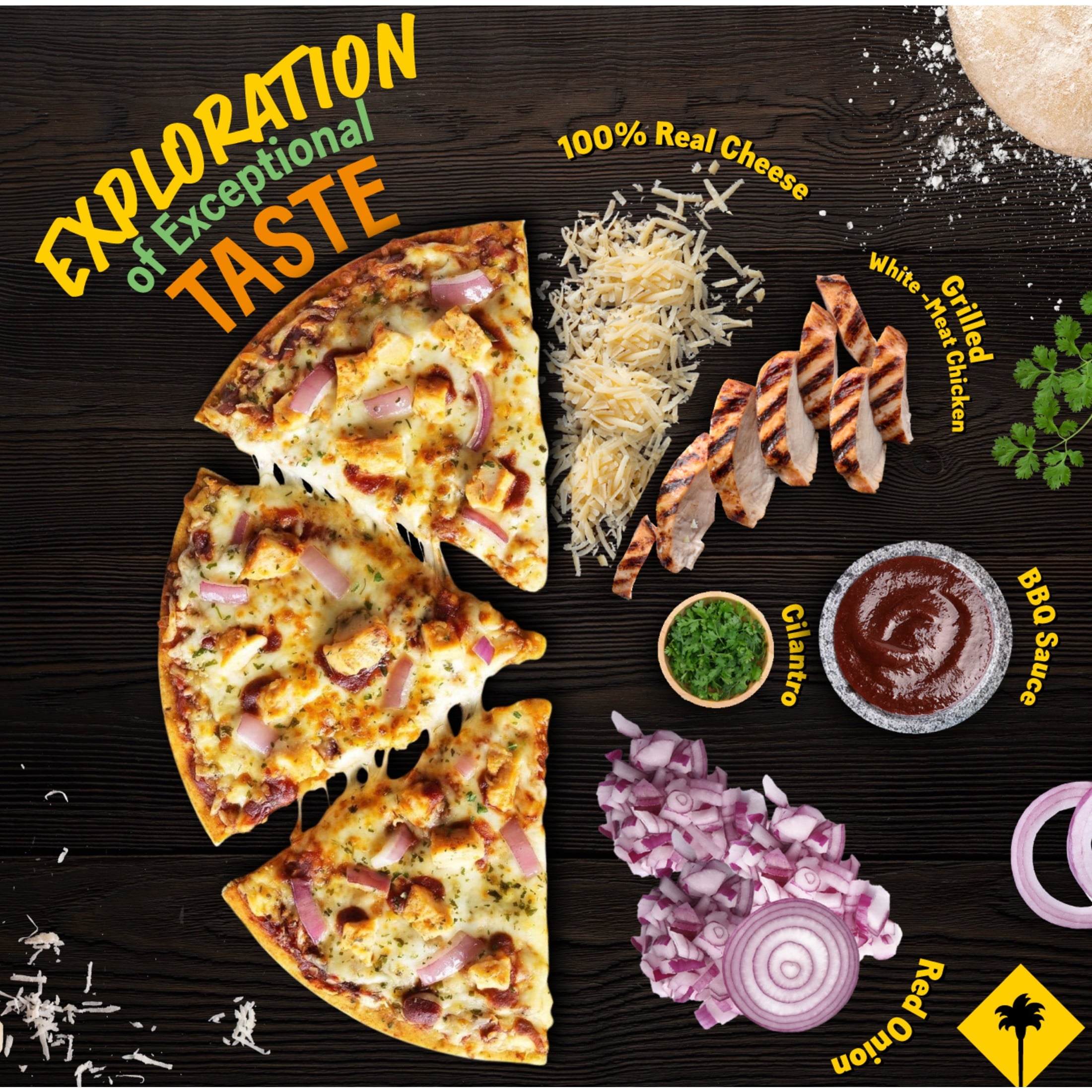 California Pizza Kitchen BBQ Chicken Thin Crust Frozen Pizza 14.7 Oz