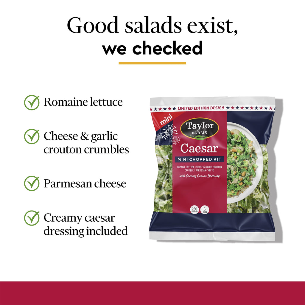Fresh Caesar Mini Salad Kit 4.42 Oz Bag