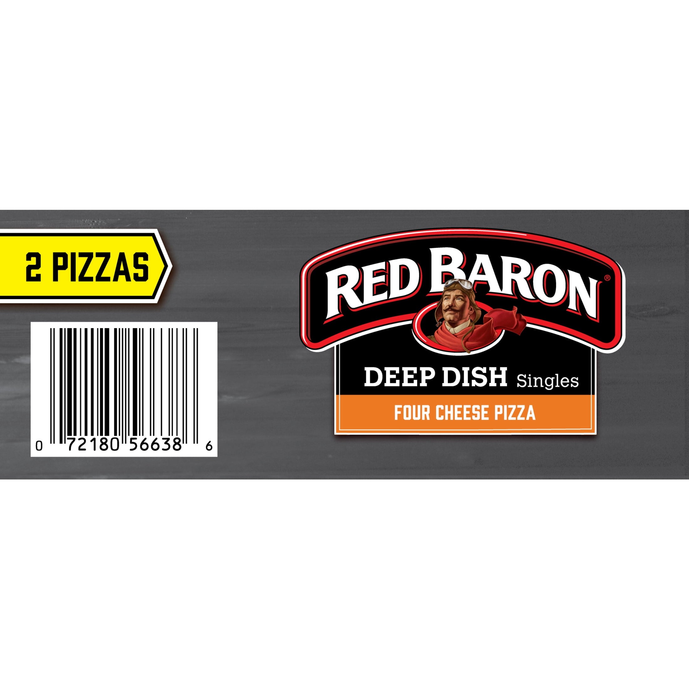 Red Baron Four Cheese Deep Dish Personal Frozen Pizza 11.2 Oz 2 Pack