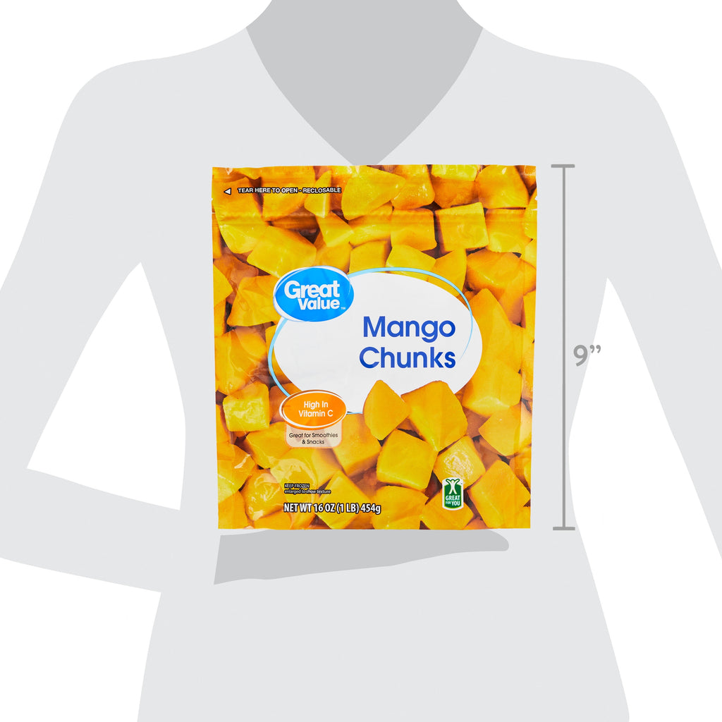 Great Value Mango Chunks Frozen 16 Oz