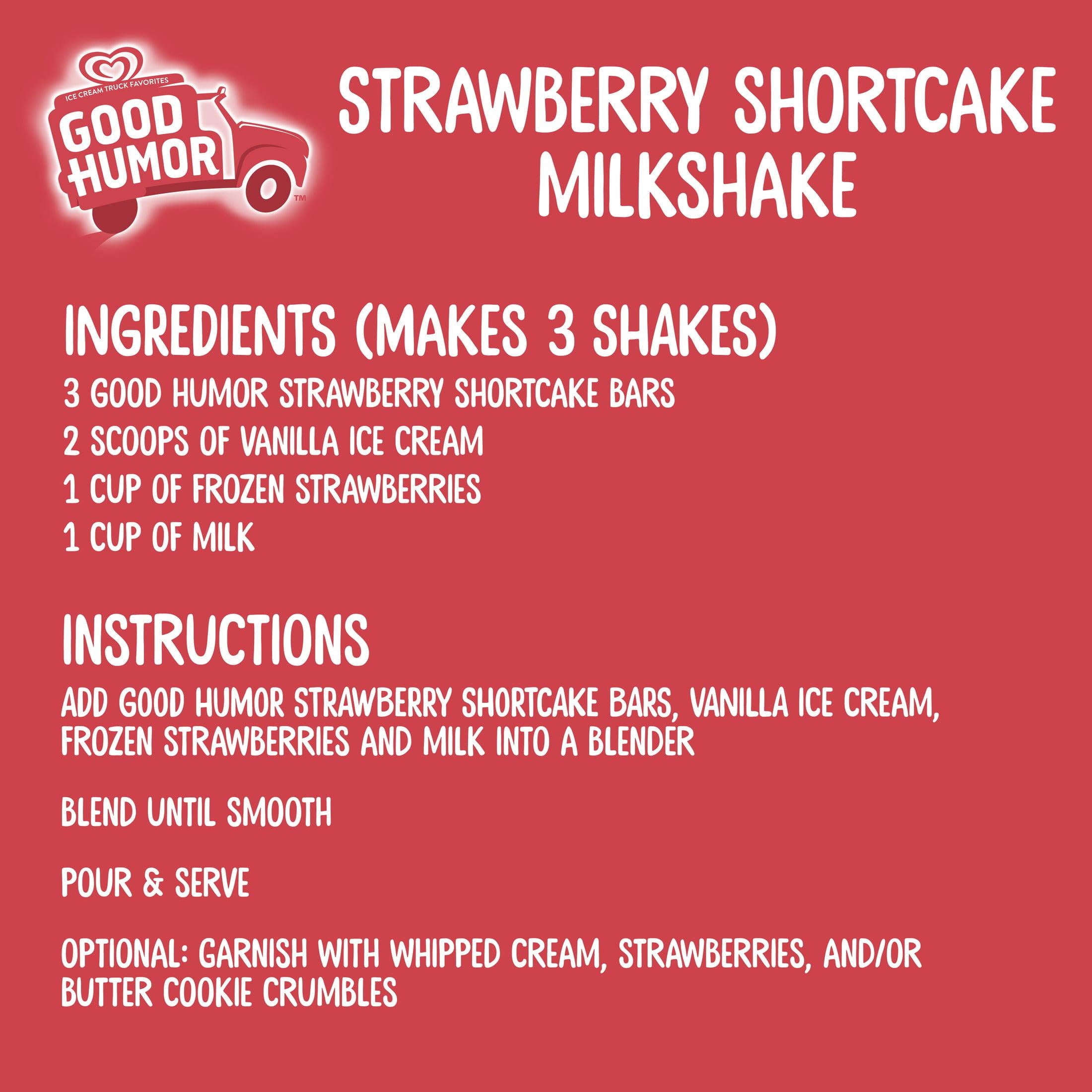 Good Humor Strawberry Shortcake Ice Cream Bars 6 Count 18 Fl Oz