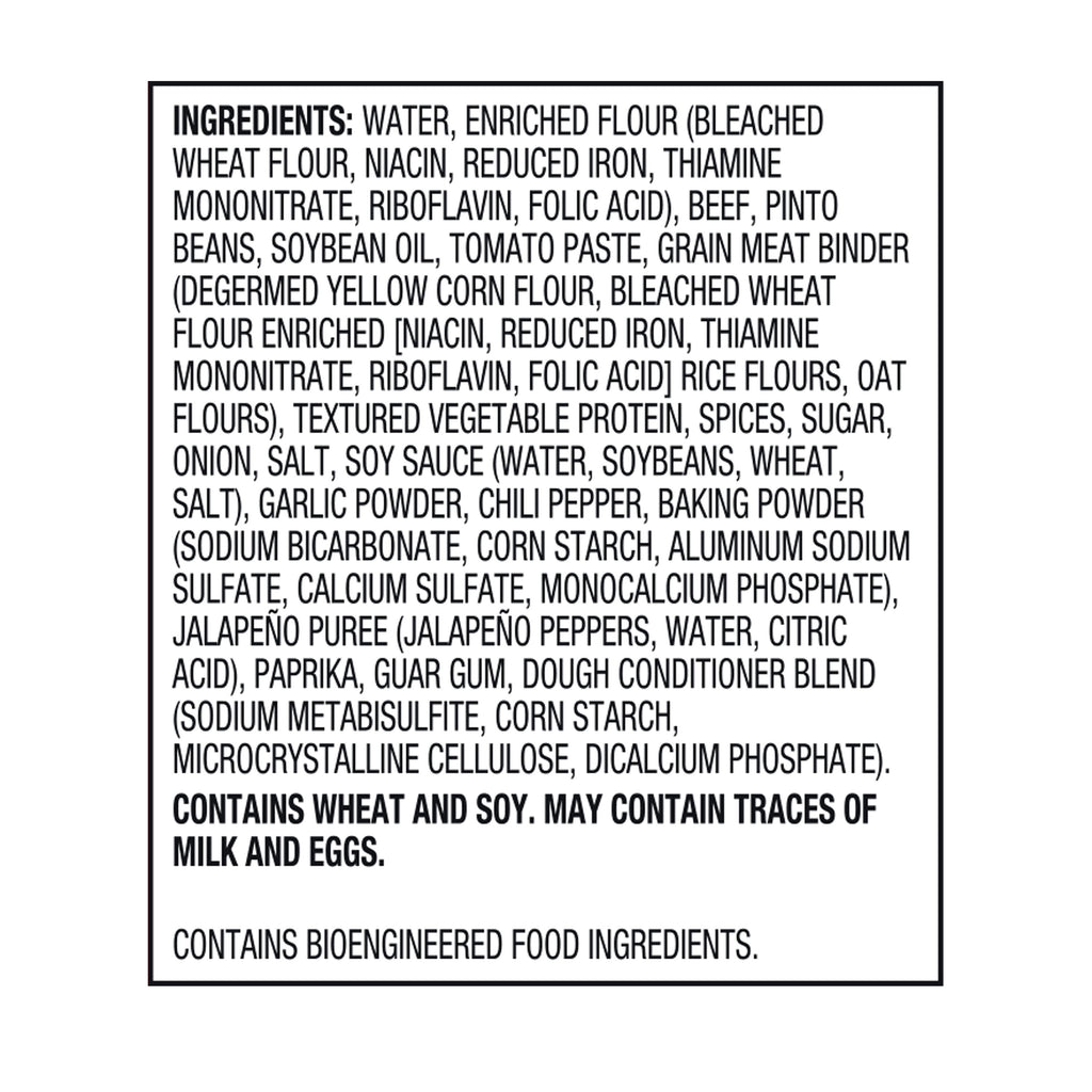 Great Value Beef & Bean Burritos Frozen 8 Count 32 Oz