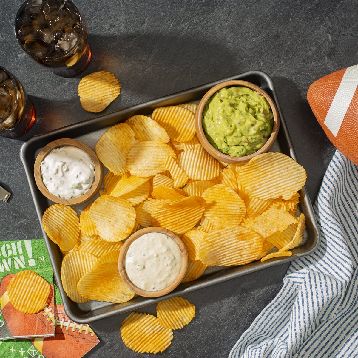 Cheddar & Sour Cream Potato Chips Party Size 12.5 Oz 1 Count Ruffles