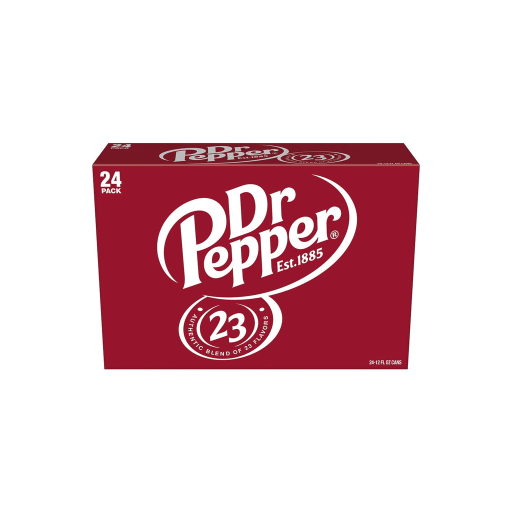 Dr Pepper Soda Pop Cans 12 Fl Oz 24 Pack