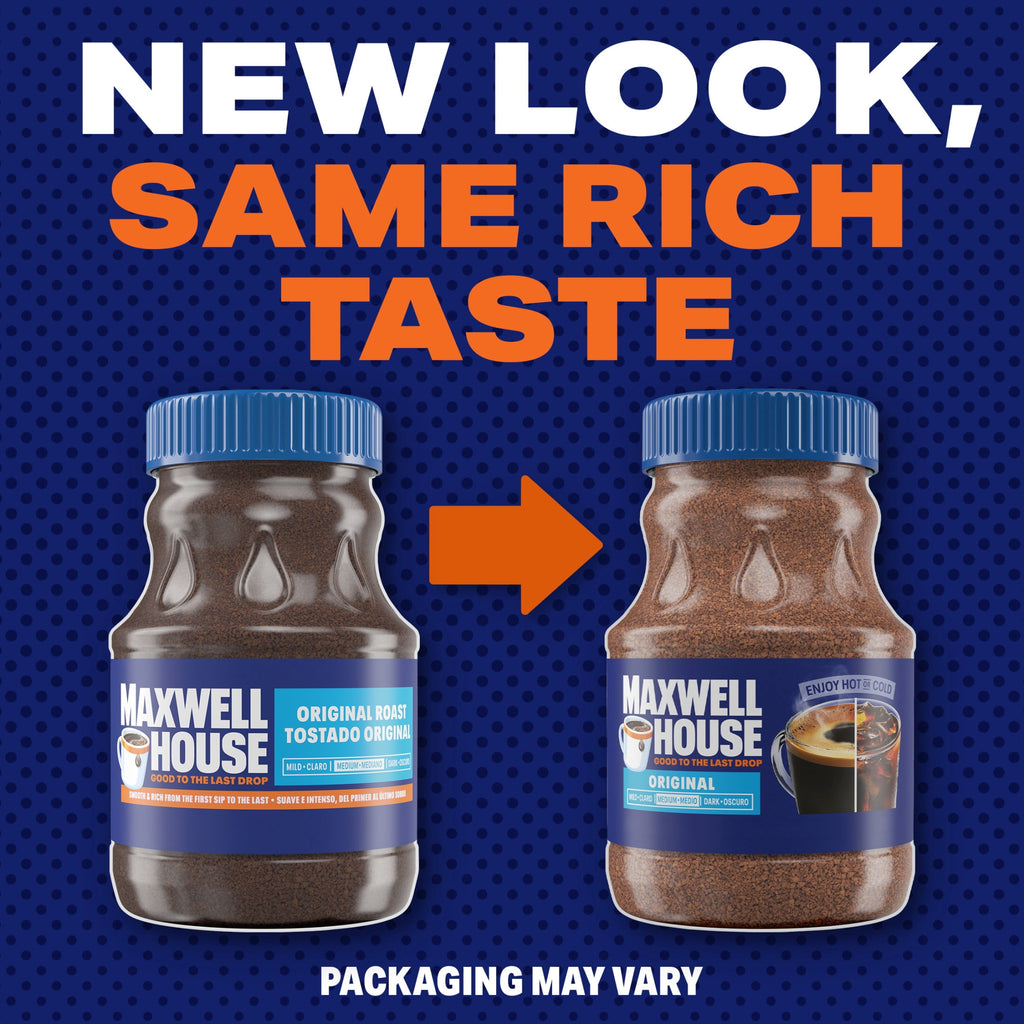 Maxwell House Original Roast Naturally Caffeinated Medium Instant Coffee 8 oz Jar