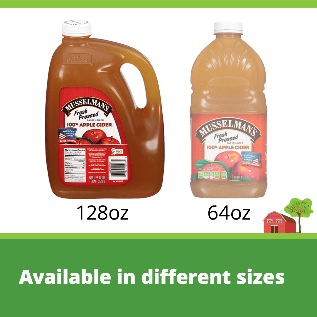 Musselman's Fresh Pressed 100% Apple Cider Unfiltered 128 fl oz