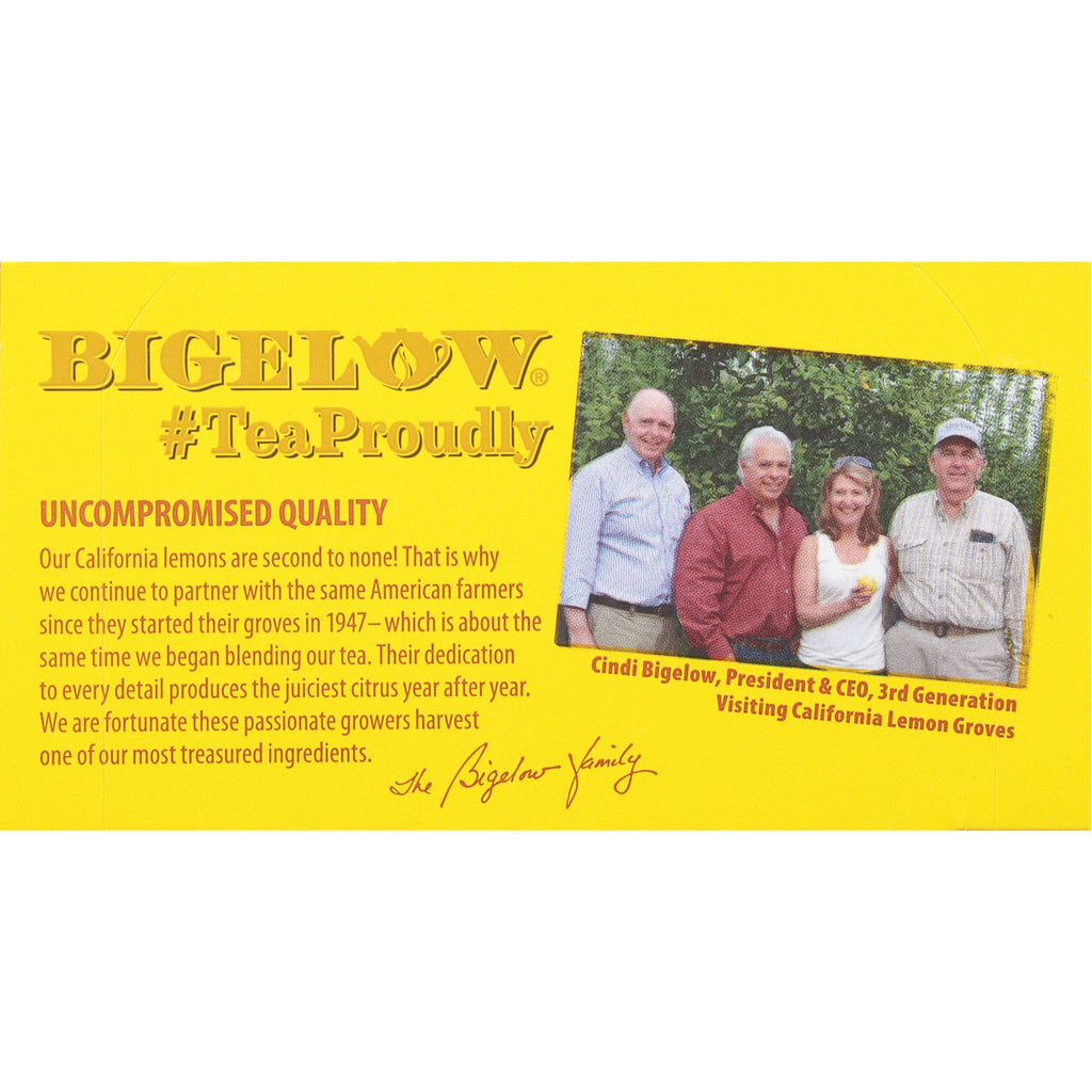 Bigelow I Love Lemon with Vitamin C Caffeine-Free Herbal Tea Bags 20 Count
