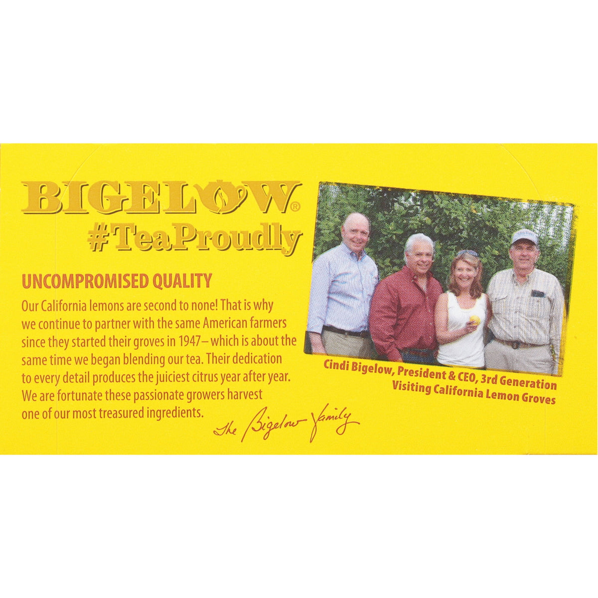 Bigelow I Love Lemon with Vitamin C Caffeine-Free Herbal Tea Bags 20 Count