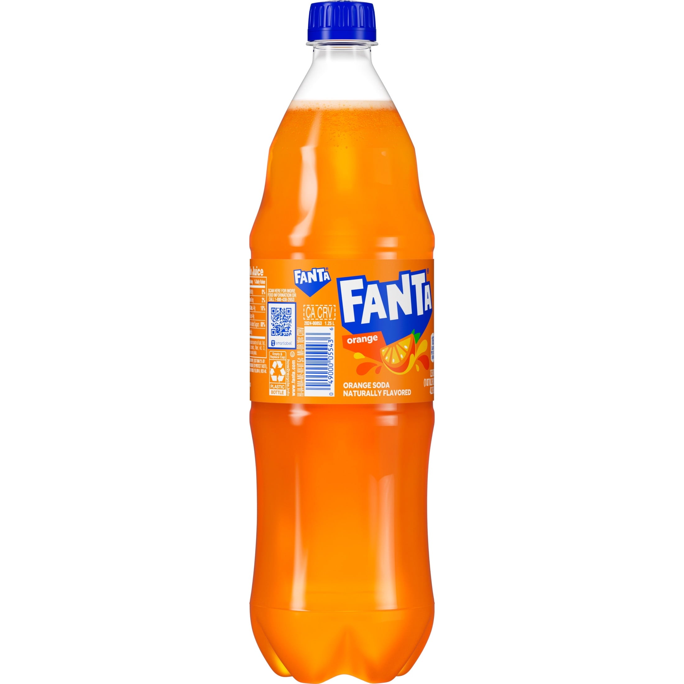 Fanta Orange Soda Pop Bottle 1.25 L