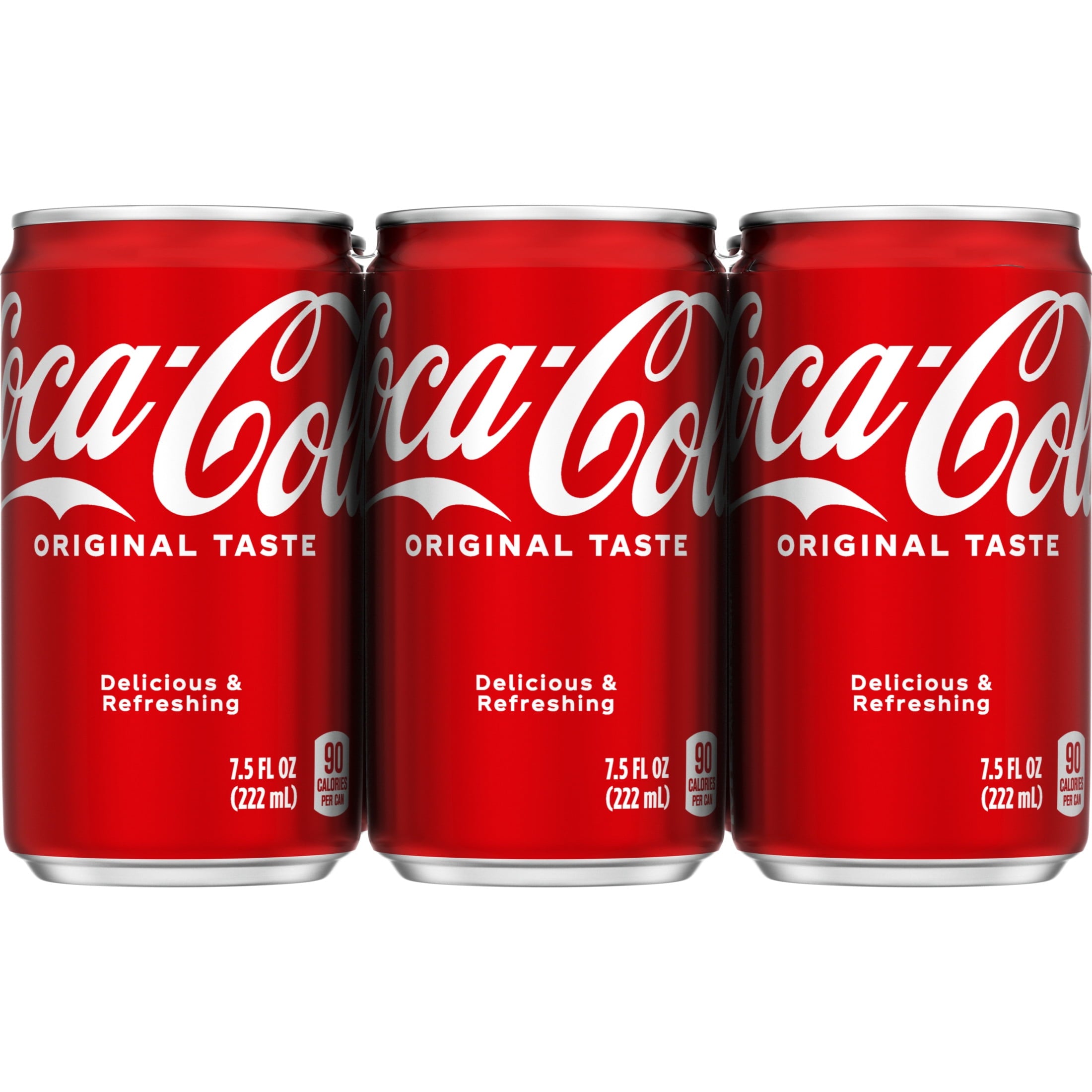 Soda Pop Mini Cans 7.5 Fl Oz 6 Pack Coca-Cola