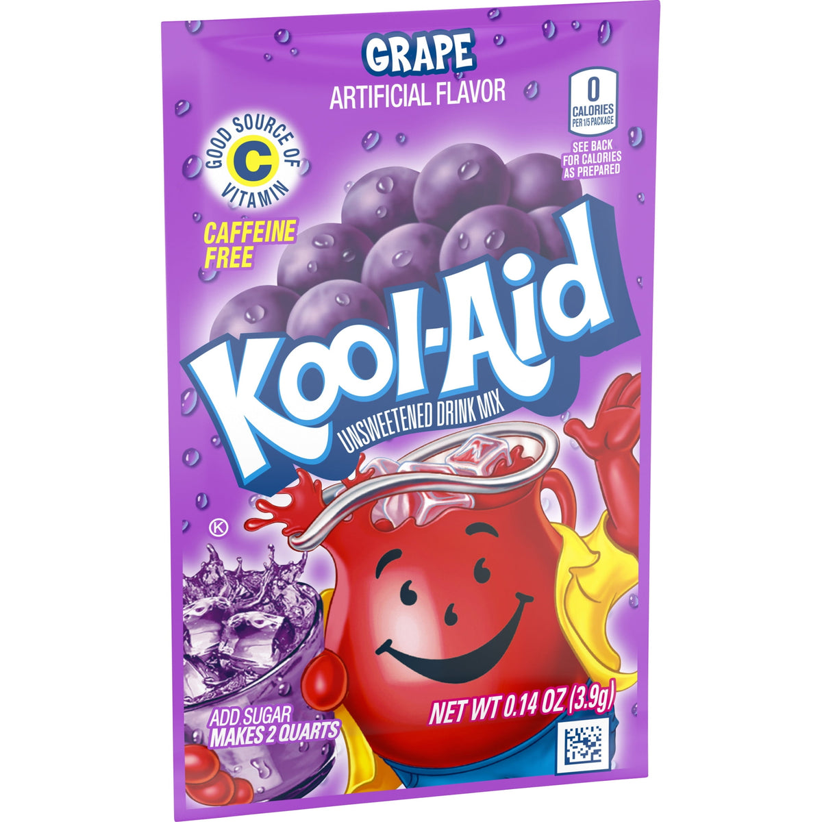 Kool-Aid Unsweetened Grape Powdered Drink Mix 0.14 oz Packet