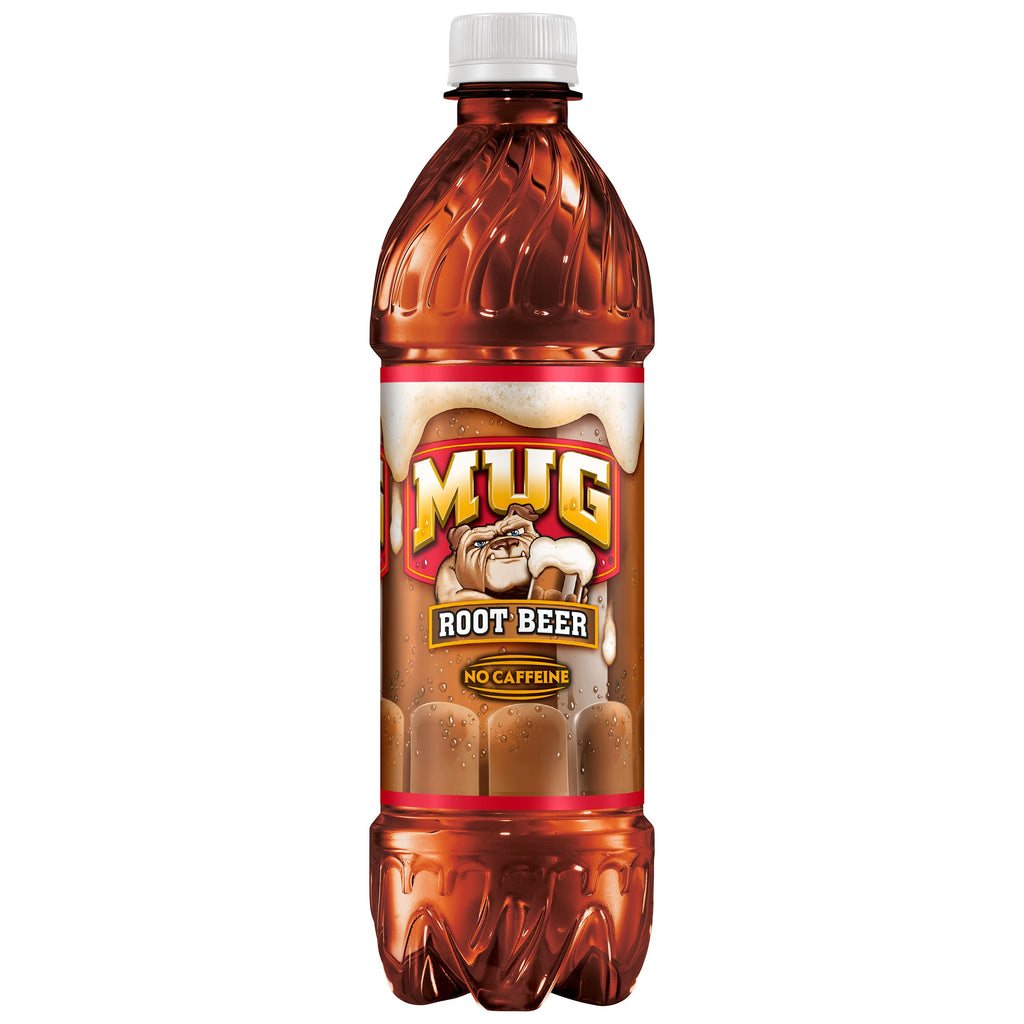 Mug Root Beer Caffeine Free Soda Pop Bottles 16.9 Fl Oz 6 Pack