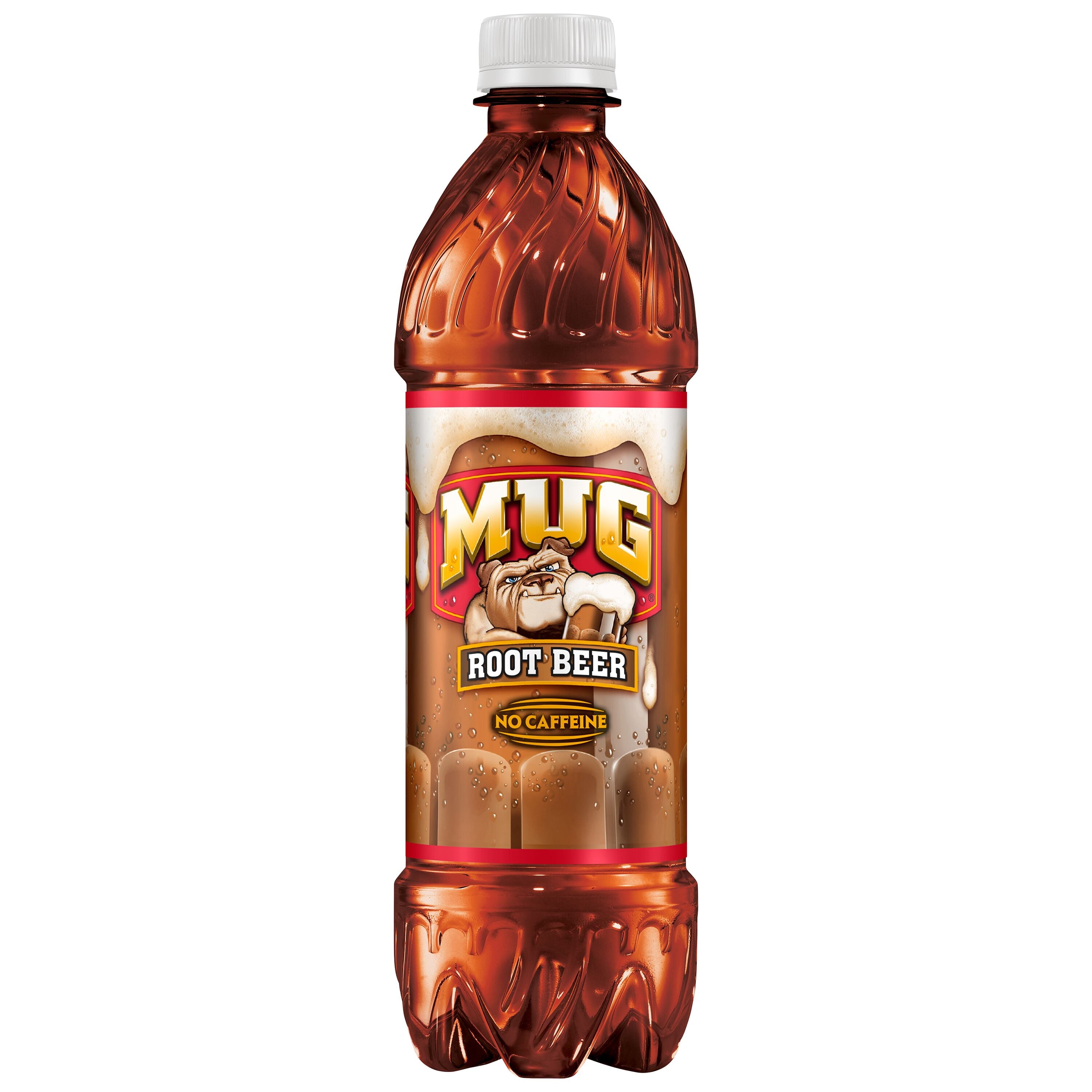 Mug Root Beer Caffeine Free Soda Pop Bottles 16.9 Fl Oz 6 Pack