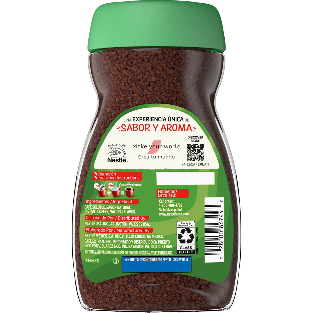 NESCAFÉ Hazelnut Naturally Caffeinated Medium Roast Instant Coffee 6 oz Jar