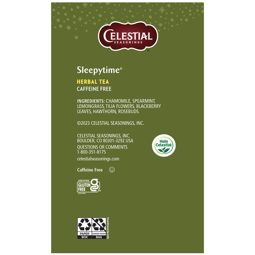 Celestial Seasonings Sleepytime Caffeine-Free Herbal Tea Bags 2.1 oz 40 Count