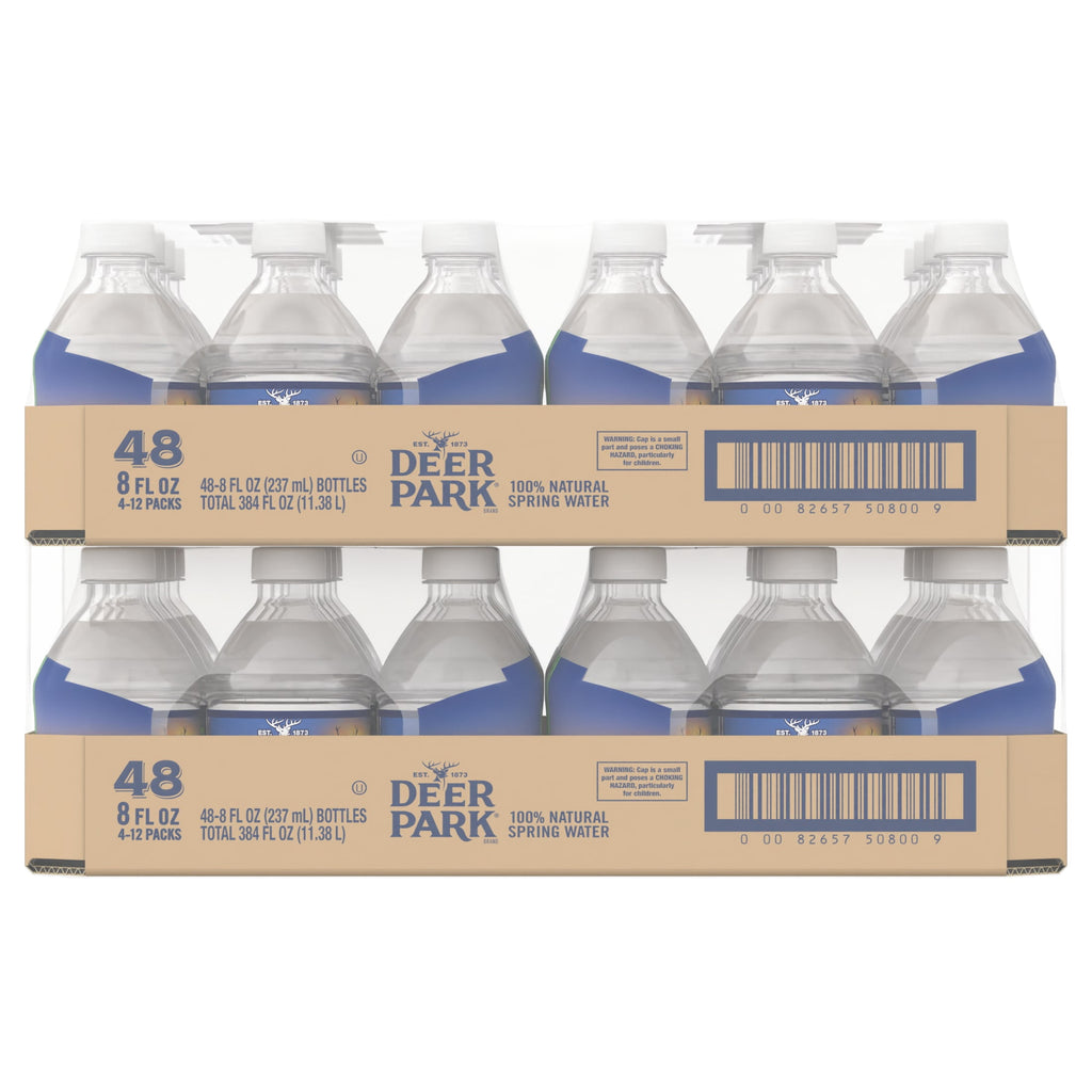 Deer Park Spring Water 8 fl oz Plastic Bottles 48 Pack