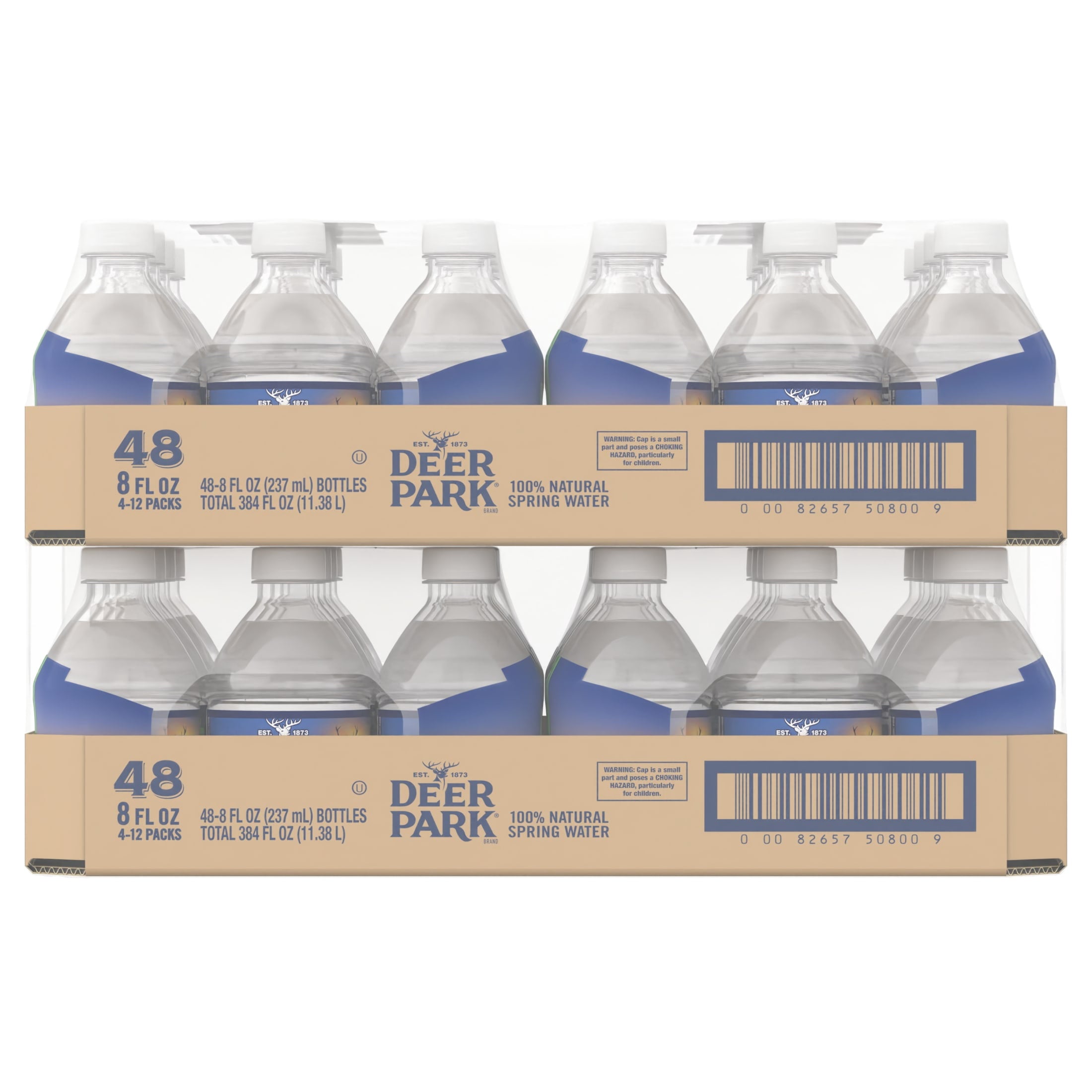 Deer Park Spring Water 8 fl oz Plastic Bottles 48 Pack